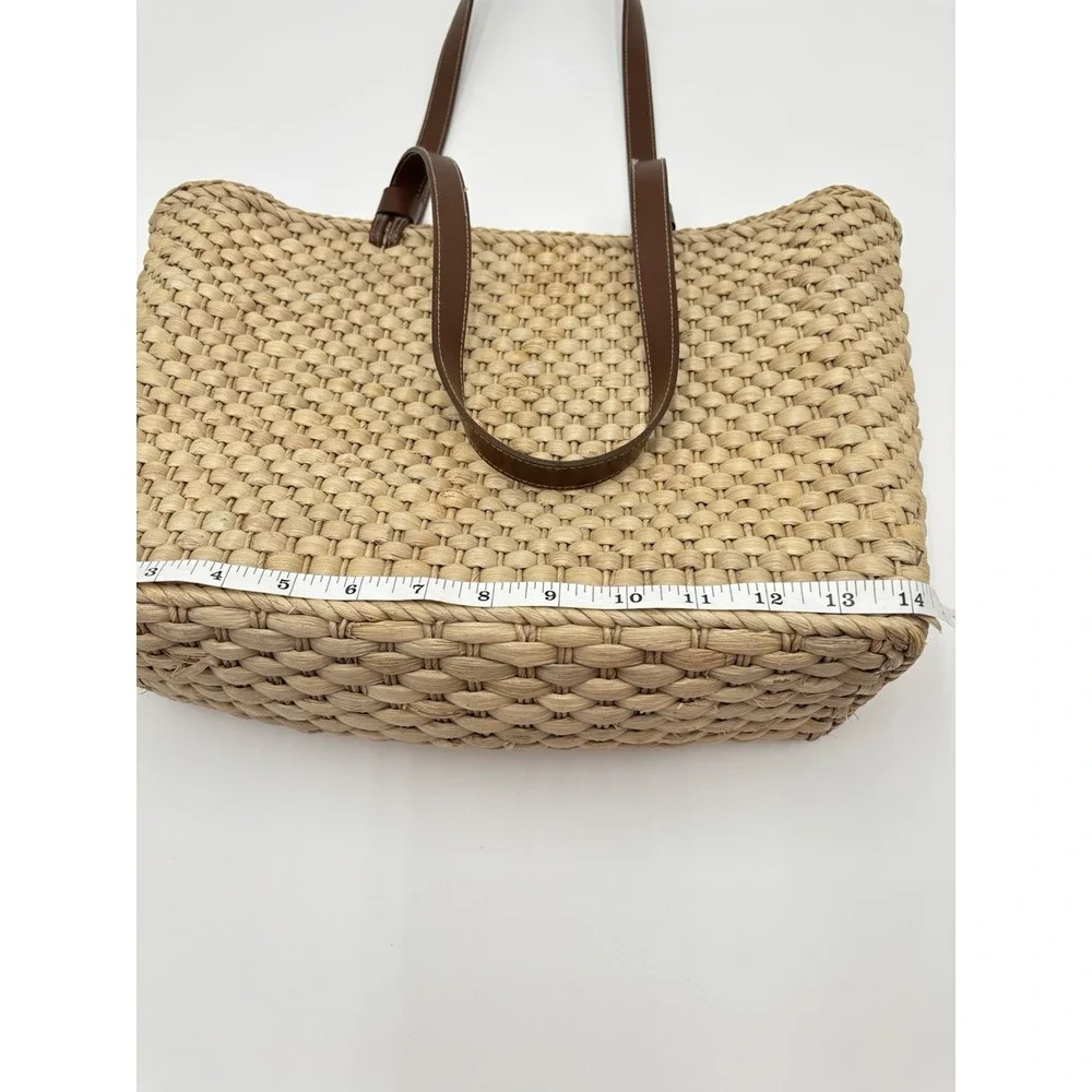 Modani Woven Straw Tote Bag Beach Resort Vacation Shopper‎ Natural Large